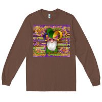 Mardi Gras Gnomes Mask Serape Sunflowers Long Sleeve Tee | Teevron