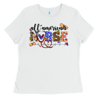 White all american nurse Ladies Tee - Artiststas