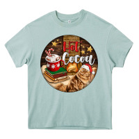 Arona Hot Cocoa With Cat Heavy Core Tee - FaDigitalArtStudio
