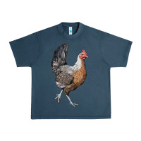 Midnight Navy American Game Chicken Urban Heavy Tee - LillyAllenDesigns
