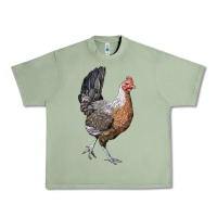 Oil Green American Game Chicken Urban Heavy Tee - LillyAllenDesigns
