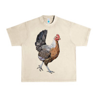 Sandshell American Game Chicken Urban Heavy Tee - LillyAllenDesigns