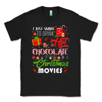 Black i just want to drink hot chocolate watch christmas movies premium Classic Tee - baoMotion