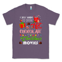 Lavender i just want to drink hot chocolate watch christmas movies premium Classic Tee - baoMotion