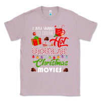 Lilac i just want to drink hot chocolate watch christmas movies premium Classic Tee - baoMotion
