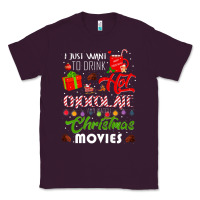 Plum i just want to drink hot chocolate watch christmas movies premium Classic Tee - baoMotion