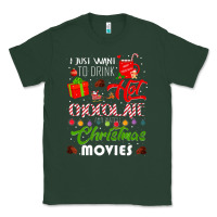 Sports Green i just want to drink hot chocolate watch christmas movies premium Classic Tee - baoMotion
