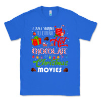 True Royal i just want to drink hot chocolate watch christmas movies premium Classic Tee - baoMotion