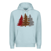 Blue Mist christmas trees Premium Hoodie - BarkalooDesign