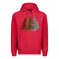 Cardinal christmas trees Premium Hoodie - BarkalooDesign