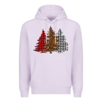 Lilac christmas trees Premium Hoodie - BarkalooDesign