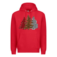 Red christmas trees Premium Hoodie - BarkalooDesign