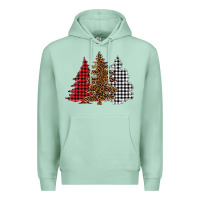 Seafoam christmas trees Premium Hoodie - BarkalooDesign