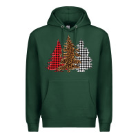 Sports Green christmas trees Premium Hoodie - BarkalooDesign