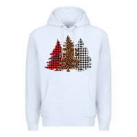 White christmas trees Premium Hoodie - BarkalooDesign