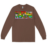 Chestnut Western St. Patrick's Day Shamrock Rainbow Long Sleeve Tee - Artiststas