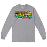 Heather Grey Western St. Patrick's Day Shamrock Rainbow Long Sleeve Tee - Artiststas