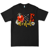 Black onederful wonderful ladybug Premium Tee - LillyAllenDesigns
