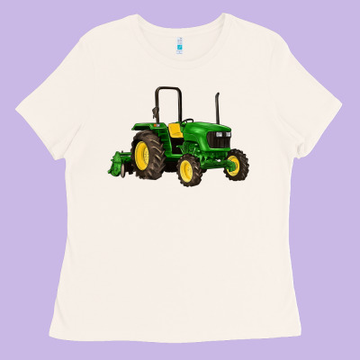 Farm Tractor Ladies Tee Designed By Artiststas