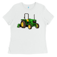 White farm tractor Ladies Tee - Artiststas