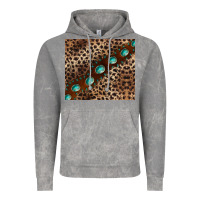 Cloud Rock leopard gemstone leather Vintage Hoodie - BarkalooDesign