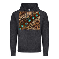 Vintage Arctic leopard gemstone leather Vintage Hoodie - BarkalooDesign