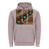 Vintage Zinc leopard gemstone leather Vintage Hoodie - BarkalooDesign