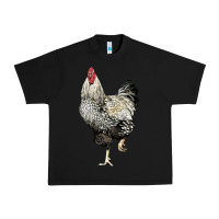 Black wyandotte rooster Urban Heavy Tee - LillyAllenDesigns