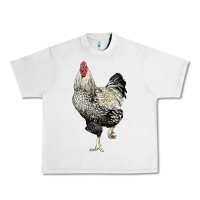 Lunar Rock wyandotte rooster Urban Heavy Tee - LillyAllenDesigns