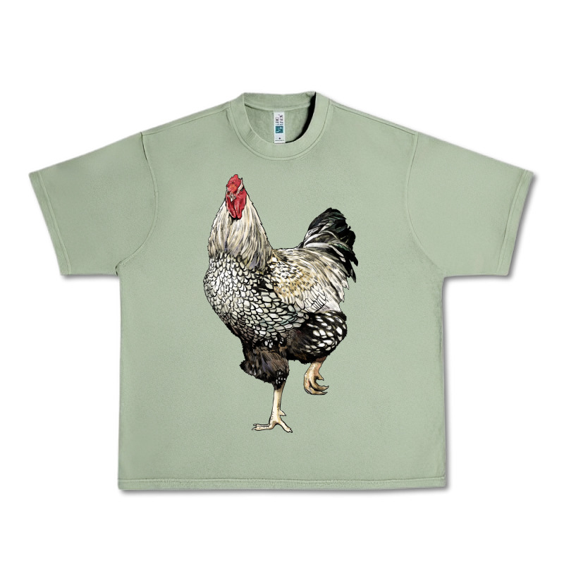 Wyandotte Rooster Urban Heavy Tee by LillyAllenDesigns | Teevron