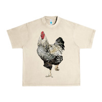 Sandshell wyandotte rooster Urban Heavy Tee - LillyAllenDesigns