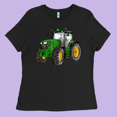 Western Farm Tractor Ladies Tee Designed By Artiststas