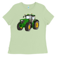 Matcha western farm tractor Ladies Tee - Artiststas