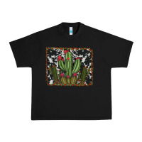 Black aztec cowhide cacti Urban Heavy Tee - RanaPortraitStore