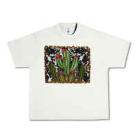 Pistachio aztec cowhide cacti Urban Heavy Tee - RanaPortraitStore