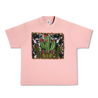 Salmon aztec cowhide cacti Urban Heavy Tee - RanaPortraitStore