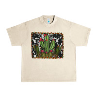 Sandshell aztec cowhide cacti Urban Heavy Tee - RanaPortraitStore