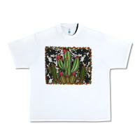White aztec cowhide cacti Urban Heavy Tee - RanaPortraitStore