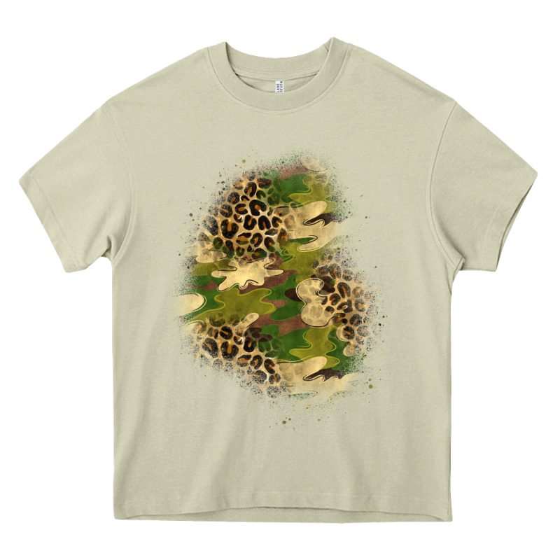 Camouflage And Leopard Patch  1 Heavy Core Tee by BundleAndBundleShop | Teevron