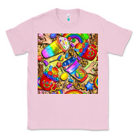 Bubblegum Pink lgbtq pride coffee cups with leopard seamless pattern bbs Classic Tee - BundleAndBundleShop