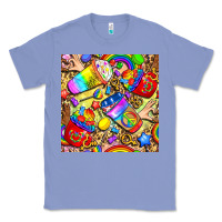 Colony Blue lgbtq pride coffee cups with leopard seamless pattern bbs Classic Tee - BundleAndBundleShop