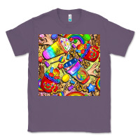 Lavender lgbtq pride coffee cups with leopard seamless pattern bbs Classic Tee - BundleAndBundleShop