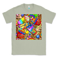 Matcha lgbtq pride coffee cups with leopard seamless pattern bbs Classic Tee - BundleAndBundleShop