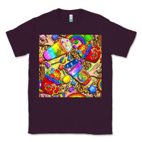 Plum lgbtq pride coffee cups with leopard seamless pattern bbs Classic Tee - BundleAndBundleShop