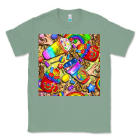 Sage lgbtq pride coffee cups with leopard seamless pattern bbs Classic Tee - BundleAndBundleShop