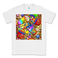 White lgbtq pride coffee cups with leopard seamless pattern bbs Classic Tee - BundleAndBundleShop