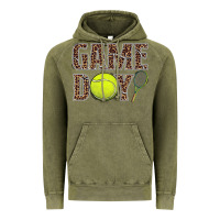 Vintage Olive tennis game day Vintage Hoodie - BarkalooDesign