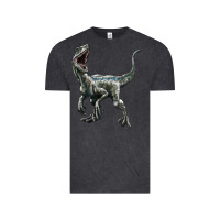 Vintage Black Velociraptor Vintage Tee - LillyAllenDesigns