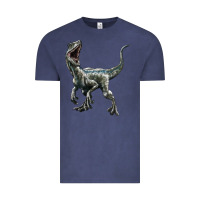 Vintage Denim Velociraptor Vintage Tee - LillyAllenDesigns