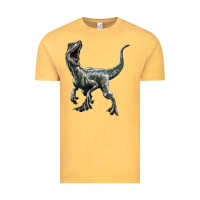 Vintage Mustard Velociraptor Vintage Tee - LillyAllenDesigns
